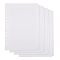 SUPERFINDINGS 20 Sheets 5-Tab Binder Dividers A4 Paper Binder Dividers 11-Hole Punched Blank White Paper Index Dividers 29.8x22cm Index Page Tab Card for Planner Notebook