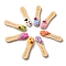 Opaque Resin Decoden Cabochons, Mixed Color, Ice Cream Stick, 9~17x17~33x6.5~11.5mm