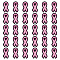 30Pcs Polyester Thread, Hot Melt Adhesive Cloth Patches, October Breast Cancer Pink Awareness Ribbon, Pearl Pink, 76x39.5x2mm