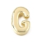 Brass Slide Charms, Letter, Golden, Letter G, 25x16x5mm, Hole: 11x2.5mm