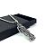 Vintage Gothic Stainless Steel Grim Reaper Pendant Unisex Necklaces, Stainless Steel Color, 23.62 inch(60cm)