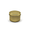Iron Candle Tins, with Lids, Empty Tin Storage Containers, Golden, 6x4cm