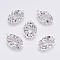 Brass Pendants, Long-Lasting Plated, Oval, Nickel Free, Real Platinum Plated, 28x18x3mm, Hole: 1.5mm