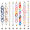 CHGCRAFT 8Pcs Phone Case Chain Beaded Secure Mobile Phone Finger Starp Drop Resistance Phone Grip Holder for DIY Phone Case Accessory