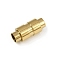 304 Stainless Steel Magnetic Clasps, Column, Golden, 23x10mm, Hole: 6.5mm