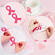 Etiqueta engomada rosada de la cinta de la conciencia del cáncer de mama del pvc DIY-WH0431-01-4