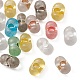 Perles de lampadaire tchèques/couleur d'incrustation d'or LAMP-YW0001-09-2