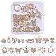 30 pièces 15 pendentifs en alliage de style strass ALRI-SZ0001-06-1