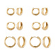 YILISI 6 Pairs 3 Styles Brass Huggie Hoop Earrings EJEW-YS0001-01-2