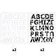 Alphabet Eisen auf Transfers Applique kühle Wärme Vinyl Thermotransfer Aufkleber für Kleidung Stoff Dekoration Abzeichen DIY-BC0010-76-4