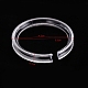 50 Uds. Anillos de exhibición de pulsera individual de plástico transparente PW-WG30686-01-1