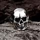 Punk Rock Style 316L Surgical Stainless Steel Skull Rings for Men RJEW-BB01229-9AS-6