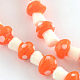Brins de perles au chalumeau faites à la main sur le thème de l'automne X-LAMP-R116-15-2