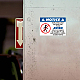 5pcs autocollants de panneau d'avertissement en pvc étanche DIY-WH0237-028-7