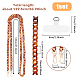 HOBBIESAY 1 Set Transparent Crossbody Phone Lanyard Loss Prevention Phone Chain Charm Easy Installation Neck Chain Holder Universal Saddle Brown Phone Lanyard with 3 Accessories for Cell Phone HJEW-AB00022-2