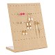 Rectangle Linen Slant Back Earring Display Stands PAAG-PW0010-005-1