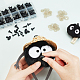 Resin Doll Craft Eyes and Noses with Washers DIY-WH0209-04-3