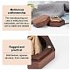 Hexagon Wooden Finger Ring Boxes CON-WH0085-66-5