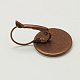 Brass Leverback Earring Findings KK-C1244-16mm-R-NR-2