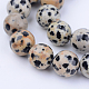 Chapelets de perles en jaspe dalmatien naturelle X-G-Q462-6mm-30-1
