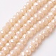 Chapelets de perles en verre électroplaqué EGLA-F124-FR-A02-1