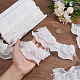 7yards 2.4inch White Pearl Trim Lace Ribbon Imiation Pearls Vintage Floral Flower Ribbon Chinlon Ruffles Beaded Lace Edge Trim for Wedding Decor Bridal Dress Clothing Curtains DIY Crafts OCOR-WH0070-83-3