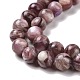 Lepidolita natural / hebras de perlas de piedra de mica púrpura G-G925-02B-4