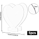 Benecreatアクリルライトボード  ハート  透明  14.3x15x0.2cm DIY-BC0001-33-2
