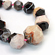 Faceted Nuggets Natural Dyed Agate Graduated Beads Strands G-L456-15A-1