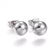 304 Stainless Steel Ear Studs EJEW-G210-01-2