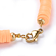 Handmade Polymer Clay Heishi Beads Choker Necklaces NJEW-JN02446-4
