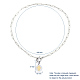 Religión tema 304 acero inoxidable cadenas de clip  collares pendientes NJEW-JN02741-6