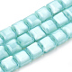 Opaque Solid Color Glass Beads Strands GLAA-N032-08I-1