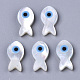 Natürliche weiße Muschel Perlmutt Muschel Perlen SSHEL-N034-48-1