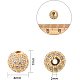 NBEADS 8mm Brass Clear Gemstones Cubic Zirconia CZ Stones Pave Micro Setting Disco Ball Spacer Beads ZIRC-NB0001-09-2