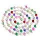 Runde Perlenkette aus Crackle-Glas AJEW-JB01167-2