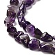 Natürlichen Amethyst Perlen Stränge&nbsp;G-P497-01E-45-4