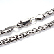 304 collane casella catena in acciaio inox e bracciali set di gioielli SJEW-K029-P-3