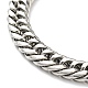 201 Stainless Steel Cuban Link Chains Bracelet for Men Women BJEW-H550-07B-P-2