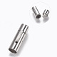 304 Stainless Steel Bayonet Clasps X-STAS-A035G-8P-1