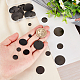 PH PandaHall 36pcs Metal Stamping Blank Tags 6 Sizes Blank Stamping Tag 304 Stainless Steel Metal Discs Black Pet ID Tags for Earring Necklace Bracelet Jewelry Making STAS-PH0004-48-3