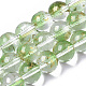 Chapelets de perles en verre peinte par pulvérisation transparent GLAA-N035-03C-B02-1