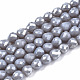 Chapelets de perles en verre opaques EGLA-T008-16H-1