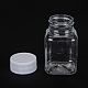 2.7オンスの気密トラベルボトル  ペット用プラスチック収納ボトル  液体用  化粧品  カプセル  タブレット  peスクリュー上蓋付き  透明  4.45x4.45x7.7cm CON-K010-04-2
