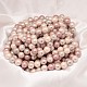 Faceted Round Shell Pearl Bead Strands X-BSHE-L012-8mm-NL002-2