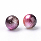 Rainbow Acrylic Imitation Pearl Beads OACR-R065-4mm-12-2