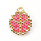MIYUKI & TOHO Handmade Japanese Seed Beads Pendants SEED-A027-WA05-2