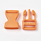 PPプラスチック製のサイドリリースバックル  サバイバルブレスレットの留め金  ダークオレンジ  65x32x12mm  穴：4x25mm KY-WH0009-05-2