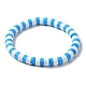 7pcs 7 style argile polymère heishi surfeur bracelets extensibles ensemble BJEW-SW00088-01-2