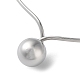 304 ожерелье-чокер с круглым шариком из нержавеющей стали NJEW-D058-01P-2